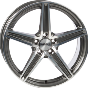 MONACO WHEELS 8X18 5X112  ET 35 ANTHRACITE / POLISH