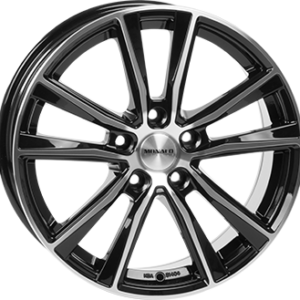 MONACO WHEELS 7,5X17 5X114  ET 42 GLOSS BLACK / POLISHED