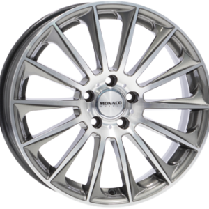 MONACO WHEELS 8X18 5X112  ET 35 ANTHRACITE / POLISH