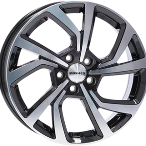 MONACO WHEELS 7,5X18 5X108  ET 45 GLOSS BLACK / POLISHED