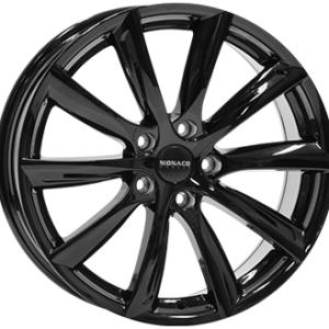 MONACO WHEELS 10X20 5X120  ET 45 GLOSS BLACK