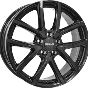 MONACO WHEELS 7X17 5X112  ET 35 GLOSS BLACK