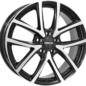 MONACO WHEELS 6,5X16 5X112  ET 45 GLOSS BLACK / POLISHED