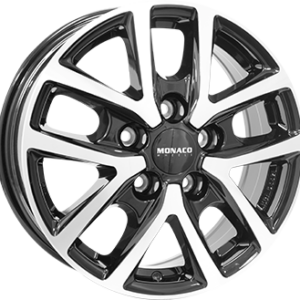 MONACO WHEELS 6,5X16 5X114  ET 48 GLOSS BLACK / POLISHED