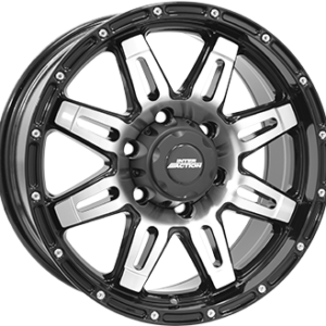 IA GRABBER 8X17 6X139  ET 25 GLOSS BLACK / POLISHED