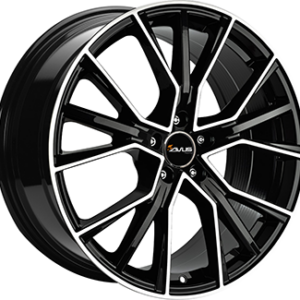 AVUS AF18 8,5X19 5X112  ET 48 GLOSS BLACK / POLISHED