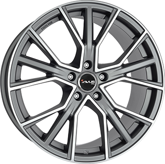 AVUS AF18 8X18 5X112  ET 48 DULL ANTHRACITE / POLISH