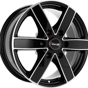 AVUS AC-V61 6,5X16 6X120  ET 50 GLOSS BLACK / POLISHED