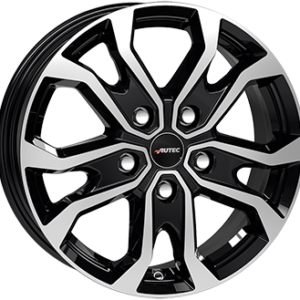 AUTEC KISO 6,5X16 5X130  ET 66 GLOSS BLACK / POLISHED