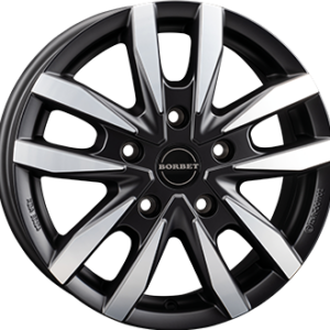 BORBET CW5 7,5X18 5X130  ET 53 DULL BLACK / POLISHED