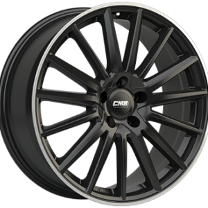 CMS C23 7,5X17 5X114  ET 48 GLOSS BLACK / POLISHED LIP