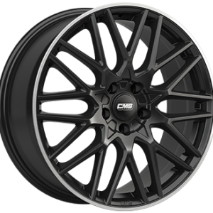 CMS C25 7X17 5X100  ET 51 GLOSS BLACK / POLISHED LIP