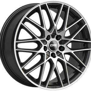 CMS C25 7X17 4X100  ET 45 BLACK / POLISHED