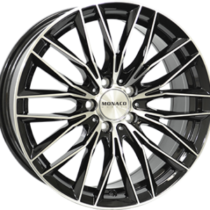 MONACO WHEELS 8X18 5X108  ET 45 GLOSS BLACK / POLISHED