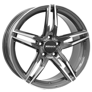 MONACO WHEELS 8X18 5X120  ET 35 ANTHRACITE / POLISH