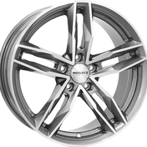 MONACO WHEELS 8X18 5X112  ET 35 ANTHRACITE / POLISH