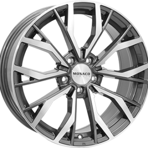 MONACO WHEELS 8X19 5X112  ET 35 ANTHRACITE / POLISH