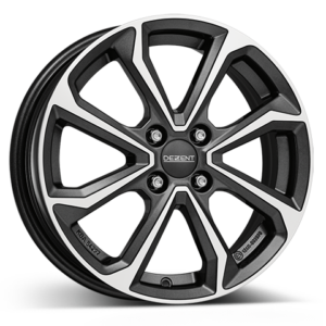 DEZENT KT DARK 6X15 4X100 ET46 GUNMETAL/POLISHED