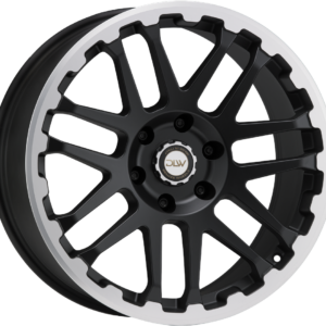 DLW COMBAT 8.50X18 5X120 ET45 MATT BLACK LIP + CAP POLISH