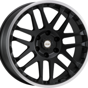DLW COMBAT 8.00X18 5X160 ET50 MATT BLACK LIP POLISH