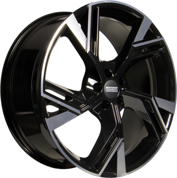 FONDMETAL ATENA 10.0X22 5X108 ET39 V-EDITION GLOSSY BLACK MACHINED