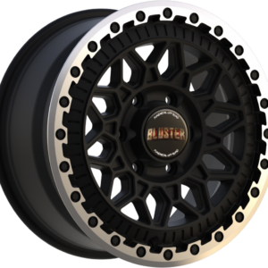 FONDMETAL BLUSTER 8.00X18 6X139.7 ET25 MATT BLACK MACHINED LIP