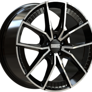 FONDMETAL ELATHA 8.50X21 5X110 ET30 GLOSSY BLACK MACHINED