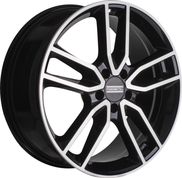 FONDMETAL KOROS 7.50X17 5X120 ET55 GLOSSY BLACK MACHINED