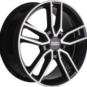 FONDMETAL KOROS 7.50X18 5X114.3 ET40 GLOSSY BLACK MACHINED