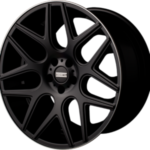 FONDMETAL MOROS 9.50X20 5X130 ET35 MATT BLACK MACHINED LIP
