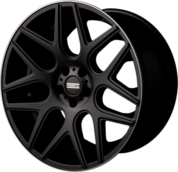 FONDMETAL MOROS 9.50X20 5X130 ET35 MATT BLACK MACHINED LIP