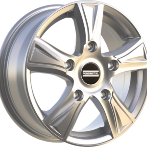 FONDMETAL PRO1 6.50X16 5X118 ET51 GLOSSY SILVER