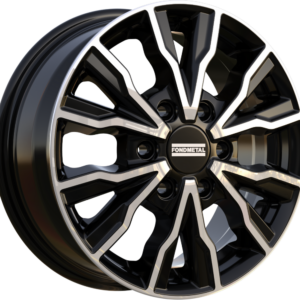 FONDMETAL PRO2 6.50X16 6X130 ET54 GLOSSY BLACK MACHINED