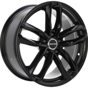 GMP ATOM 7.50X17 5X112 ET35 GLOSSY BLACK