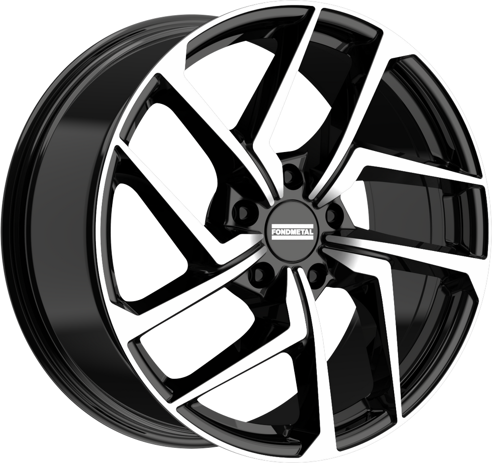 FONDMETAL TAARA 10.0X22 5X112 ET31 GLOSSY BLACK MACHINED
