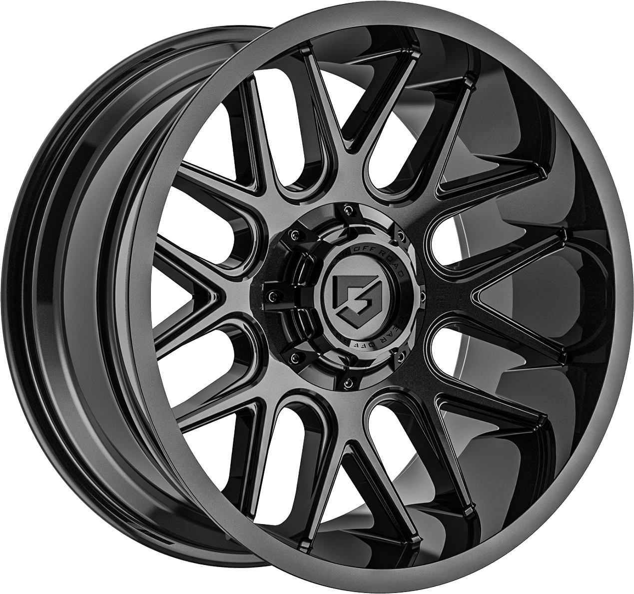 GEAR OFF ROAD 771 MAGNUS 10.0X20 5X139.7 ET-25 GLOSSY BLACK