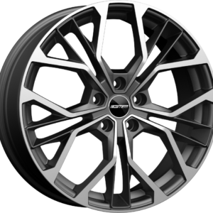 GMP MATISSE 7.00X17 5X100 ET43 MATT ANTHRACITE DIAMOND