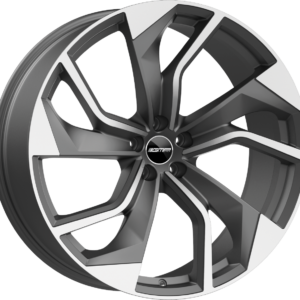 GMP REBEL 10.0X21 5X130 ET38 MATT ANTHRACITE DIAMOND