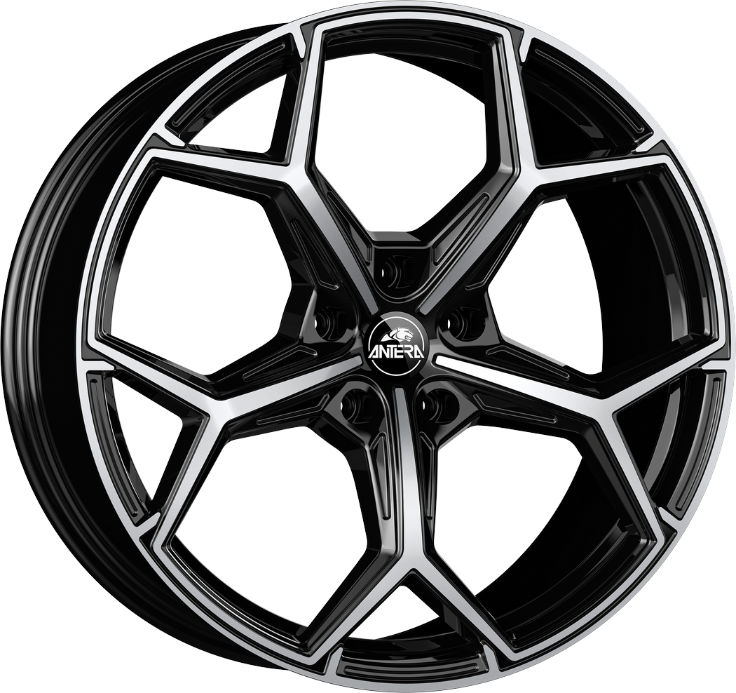 9.50X22 5X112 ET 36 ANTERA A101 PIANO BLACK DIAMOND