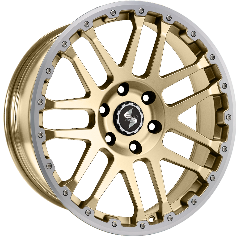9.00X20 5X120 ET 42 DLW COMBAT CV MATT GOLD LIP + CAP POLISH