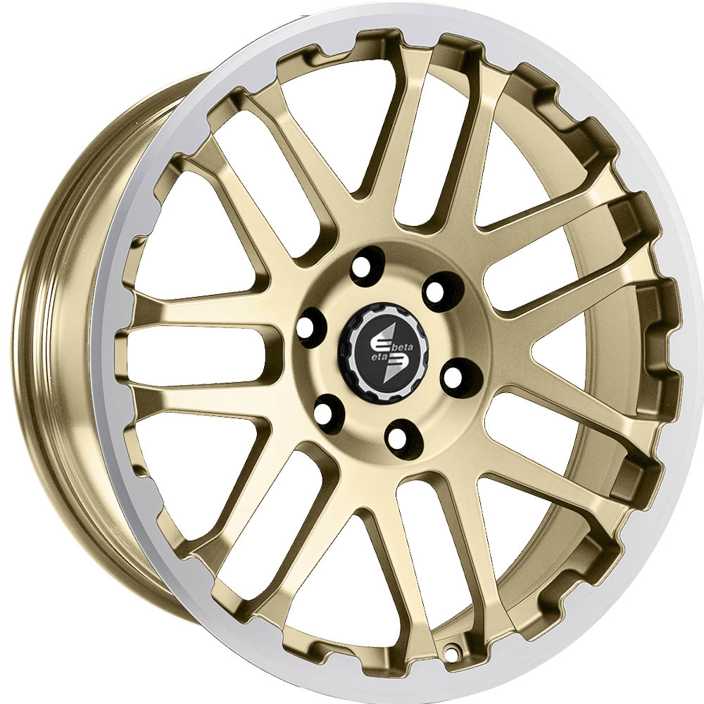 8.00X18 5X160 ET 50 DLW COMBAT MATT GOLD LIP + CAP POLISH