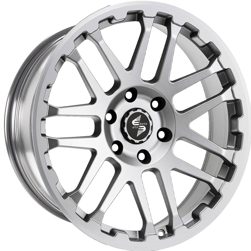 8.00X18 6X139.7 ET 45 DLW COMBAT MATT SILVER LIP + CAP POLISH