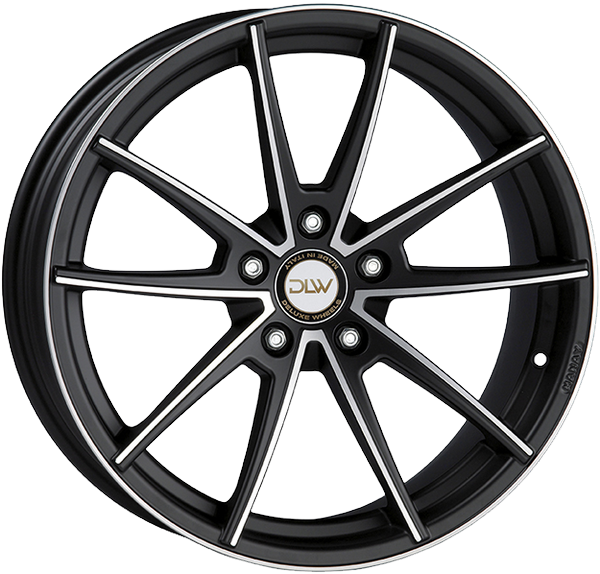 9.50X19 5X130 ET 45 DLW MANAY-K MATT BLACK POLISH
