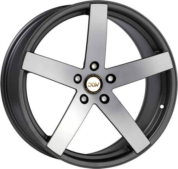 8.50X19 5X120 ET 38 DLW UROS S-K MATT ANTHRACITE POLISH