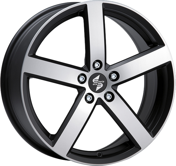 6.00X15 4X100 ET 40 ETA BETA EROS MATT BLACK POLISH