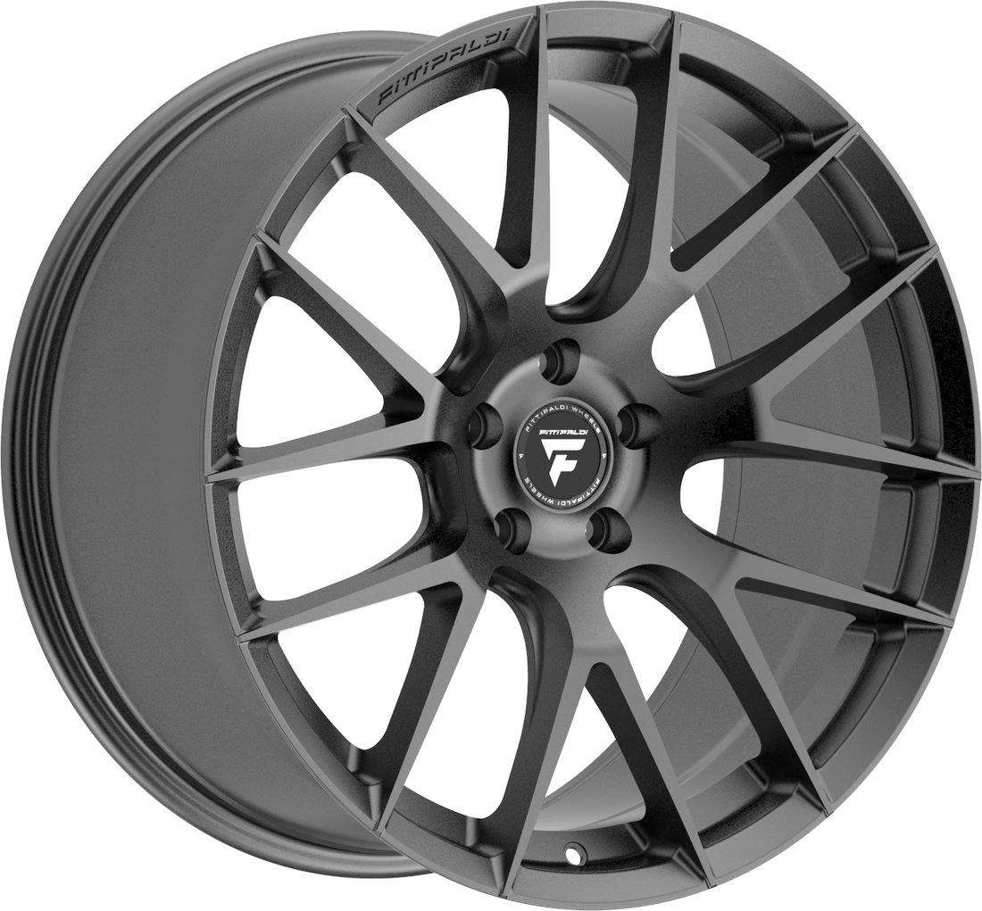 8.50X19 5X120 ET 30 FITTIPALDI FS360 GLOSSY TITANIUM