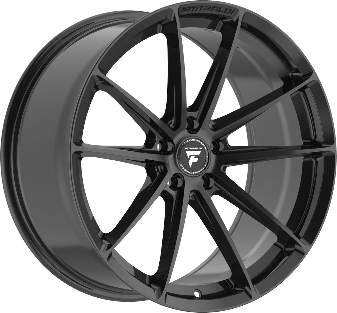 8.50X20 5X114.3 ET 38 FITTIPALDI FS362 GLOSSY BLACK