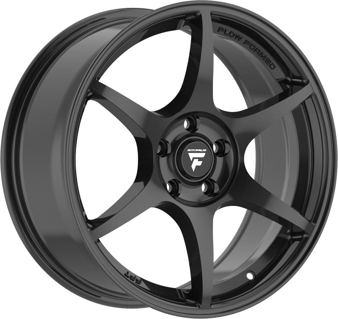 8.00X17 5X114.3 ET 38 FITTIPALDI FS364 GLOSSY BLACK
