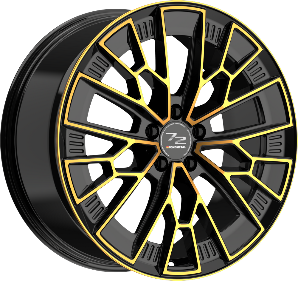 8.50X19 5X110 ET 33 FONDMETAL 1972 GLOSSY BLACK BRONZE MACHINED