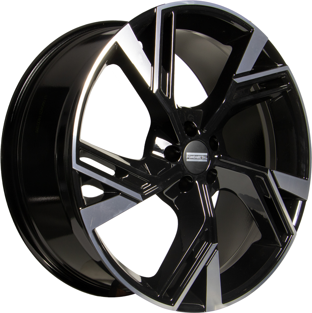 8.50X20 5X108 ET 45 FONDMETAL ATENA V-EDITION GLOSSY BLACK MACHINED